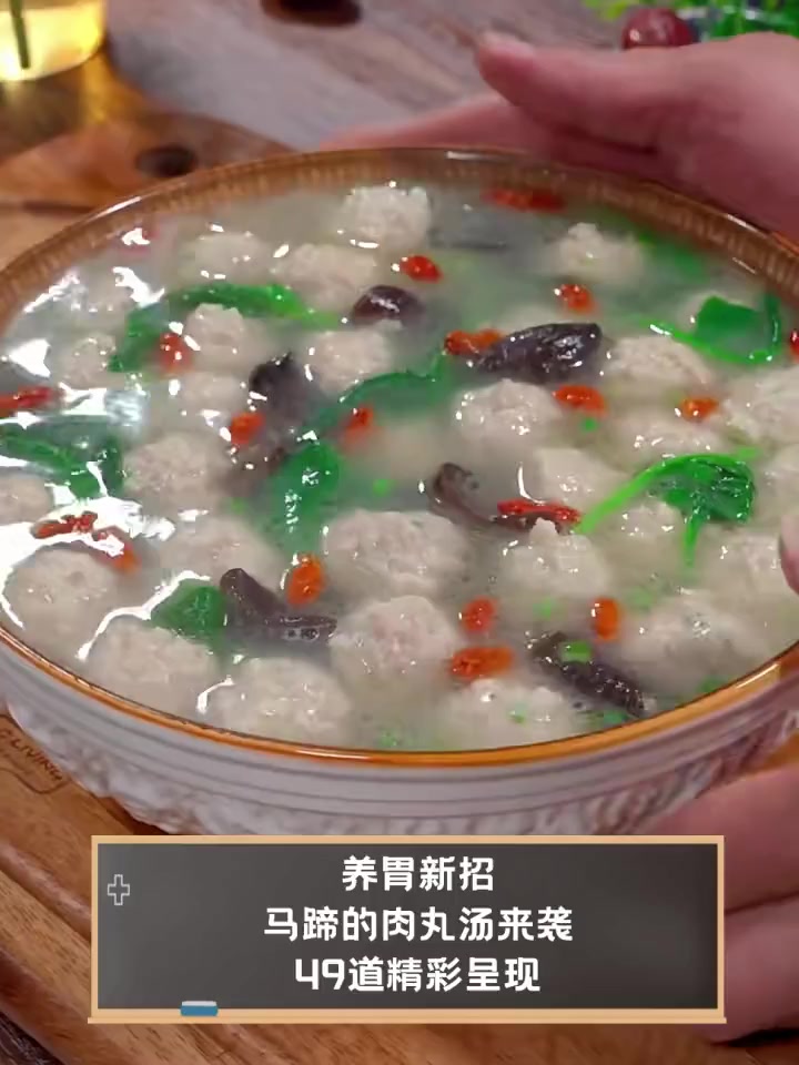 养胃新招,马蹄的肉丸汤来袭,49道精彩呈现