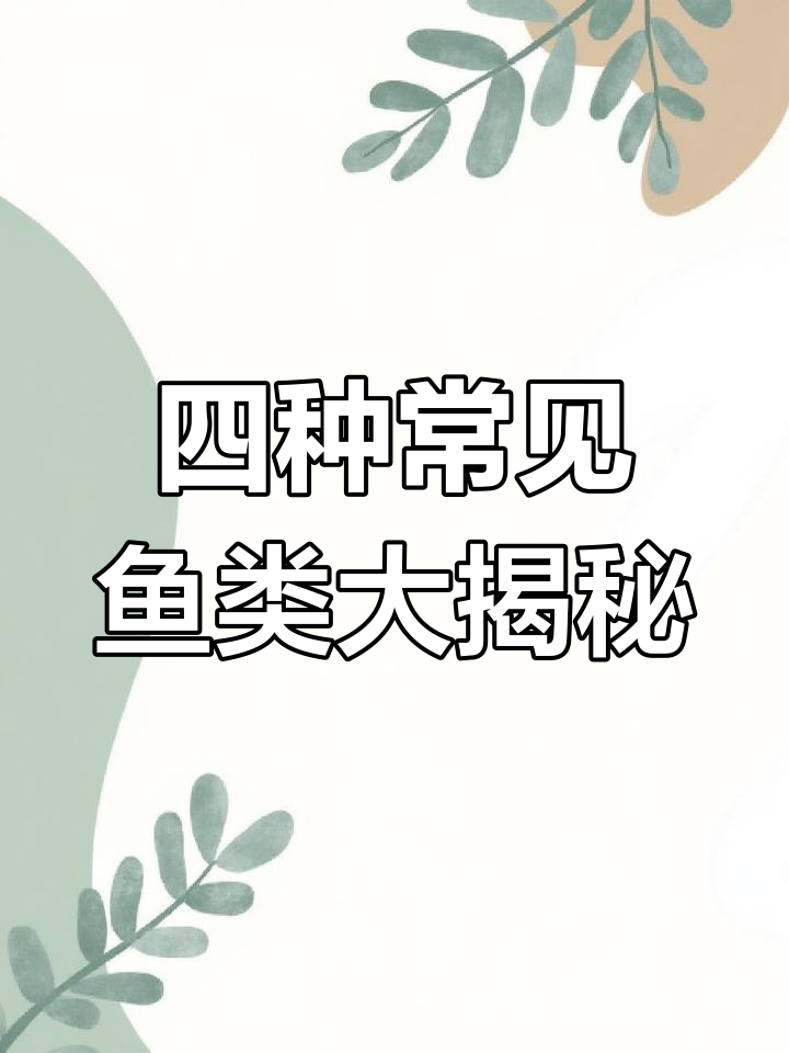 揭秘四大鱼类冷知识,鲤鱼、咸水与淡水鱼的差异