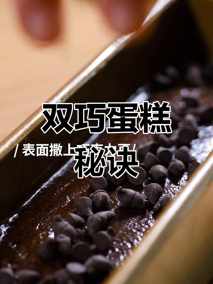 一块巧克力轻松做双巧蛋糕,味道超惊艳!