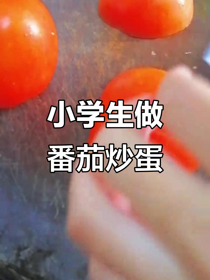 13岁小学生亲手做番茄炒鸡蛋,过程超有趣
