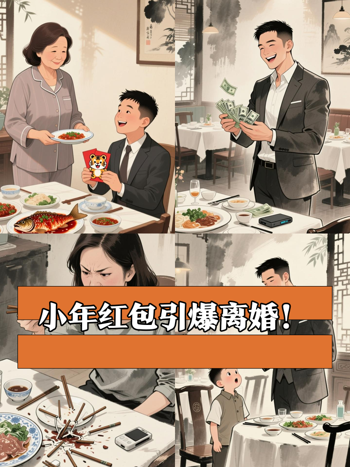 小年家宴他当众拆红包装小孩，我当场甩出离婚证！