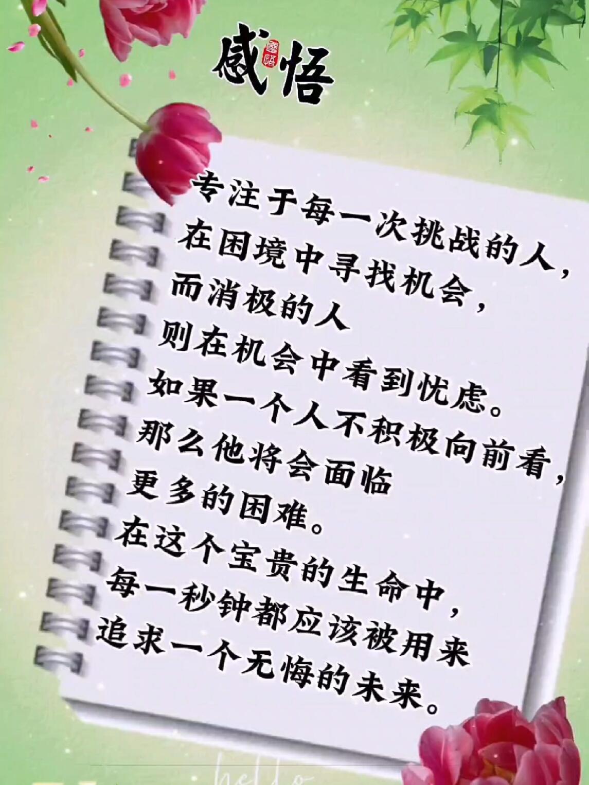 我会被文字打动 生活感悟 励志鸡汤句子