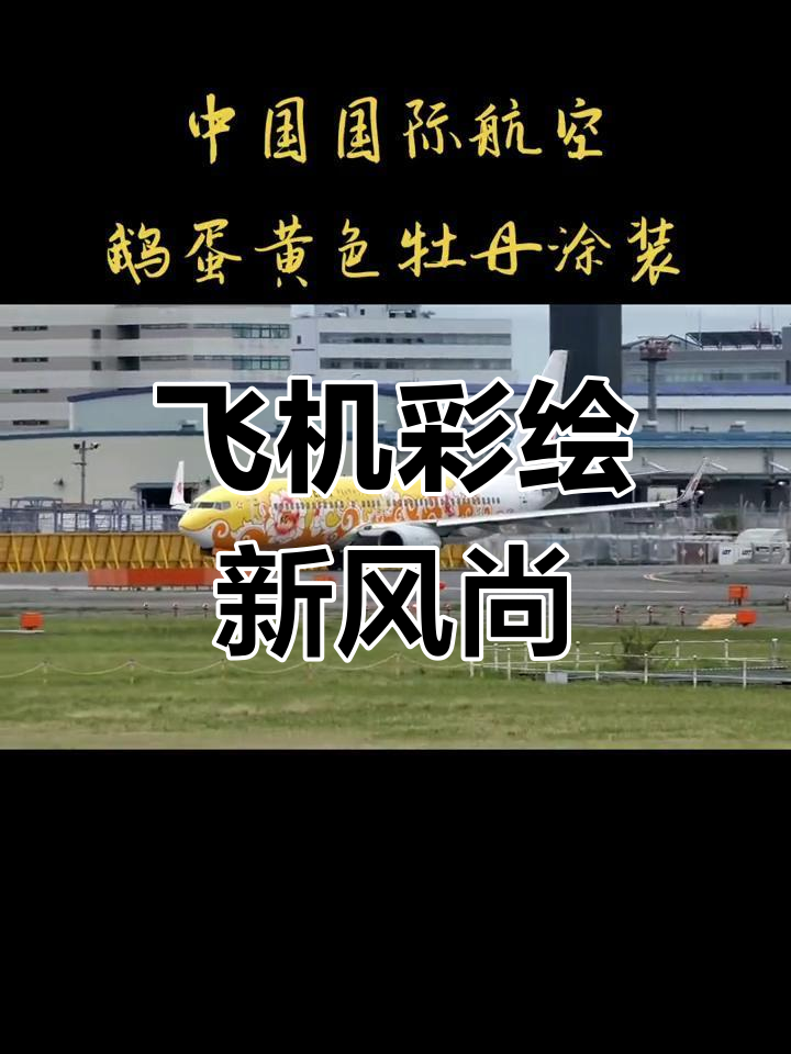 中国国际航空鹅蛋黄色牡丹涂装,惊艳亮相!