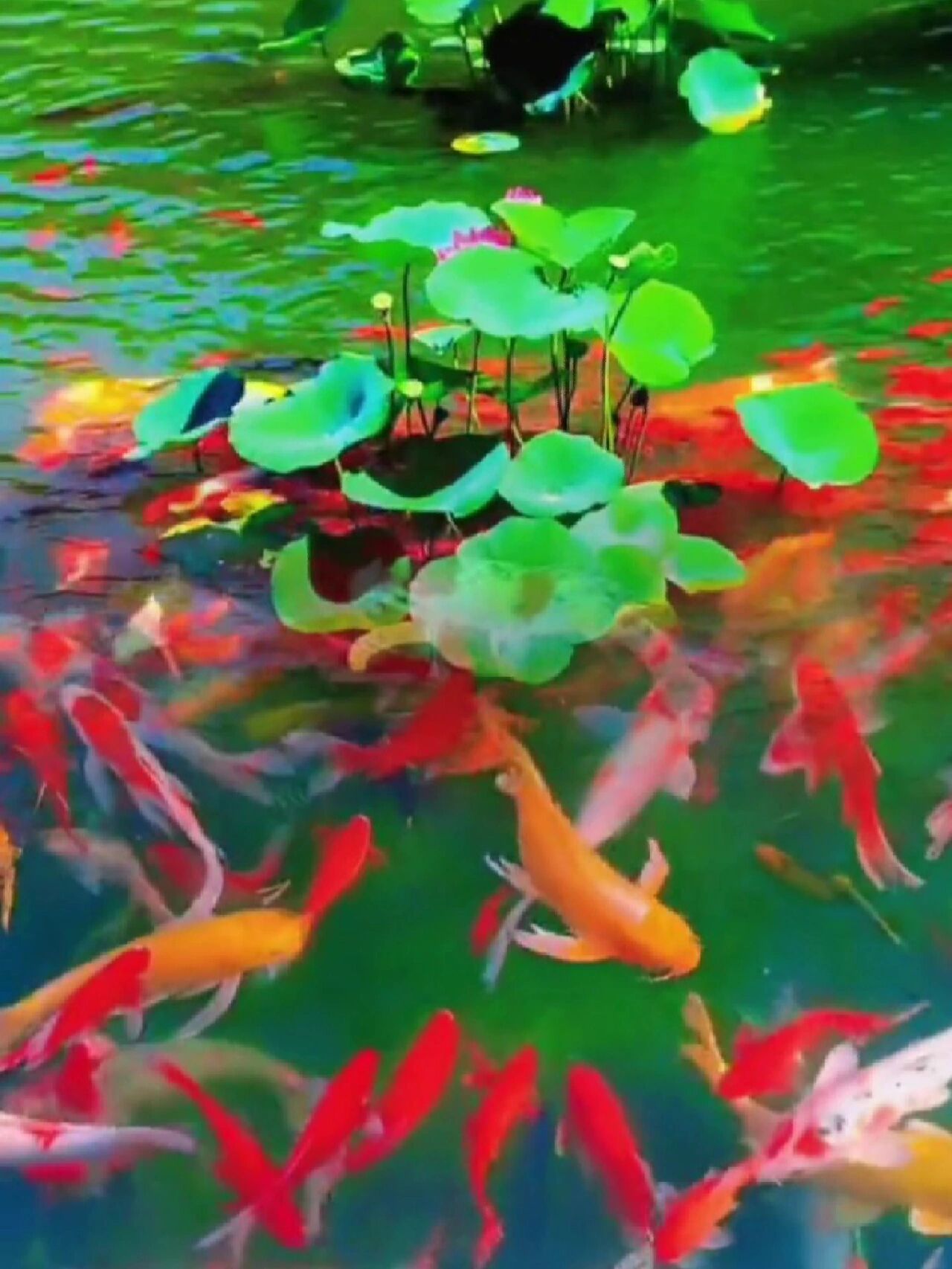 鱼儿水中游动画壁纸