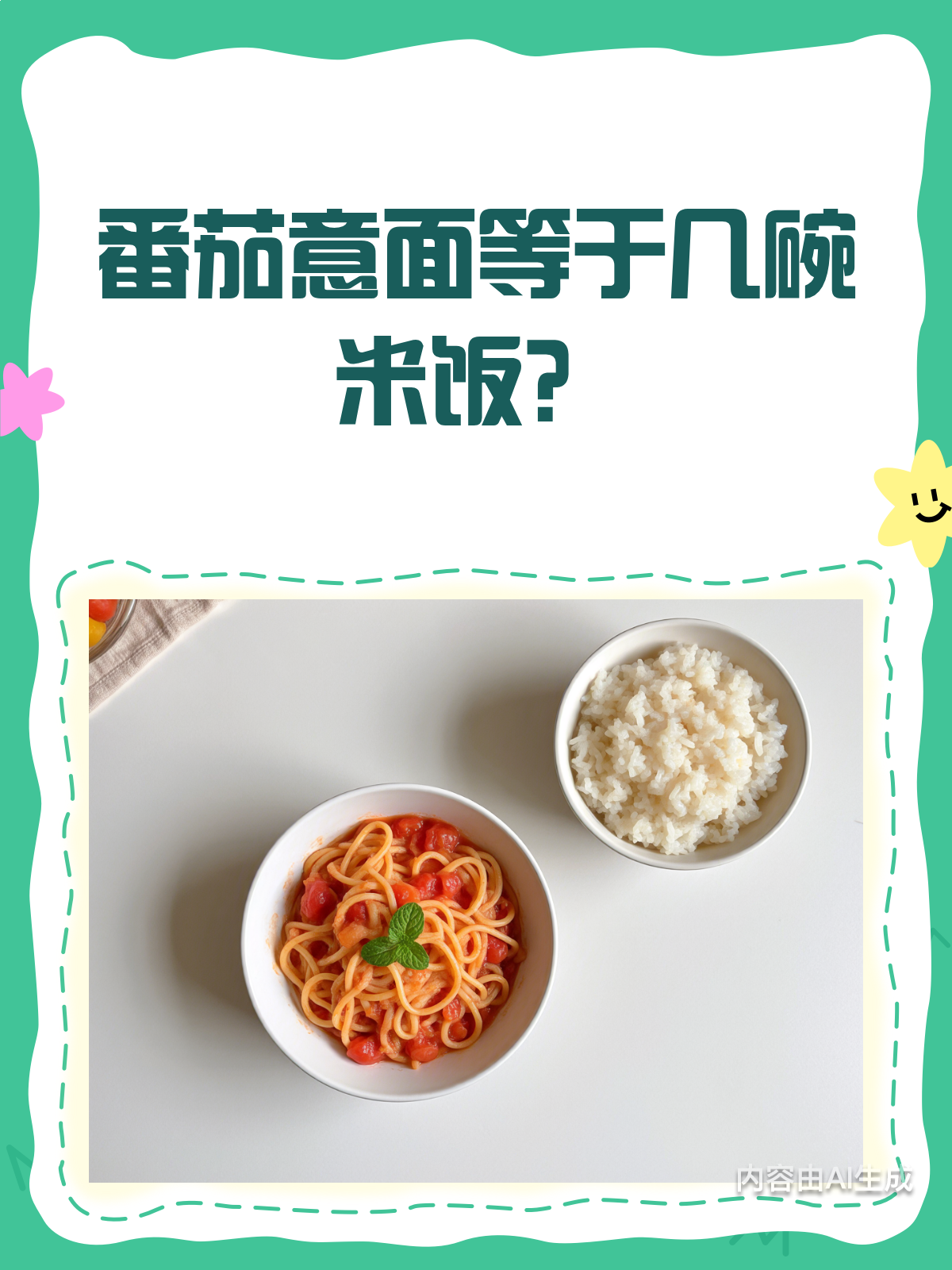 一碗番茄意面=几碗米饭?来算算!