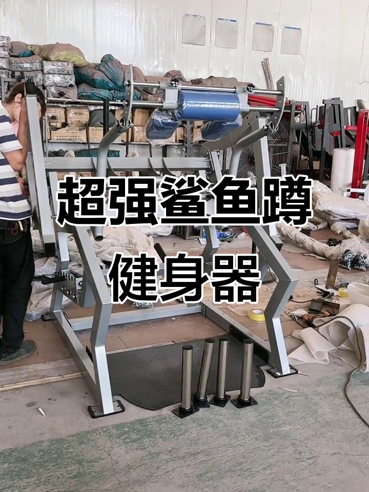 鲨鱼蹲闪银色健身器材,承重能力超乎想象