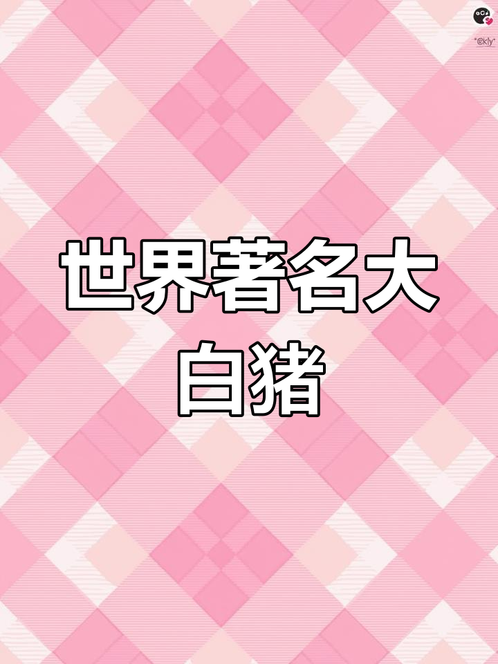 大白猪:全球分布最广的瘦肉型猪种,适应性极强