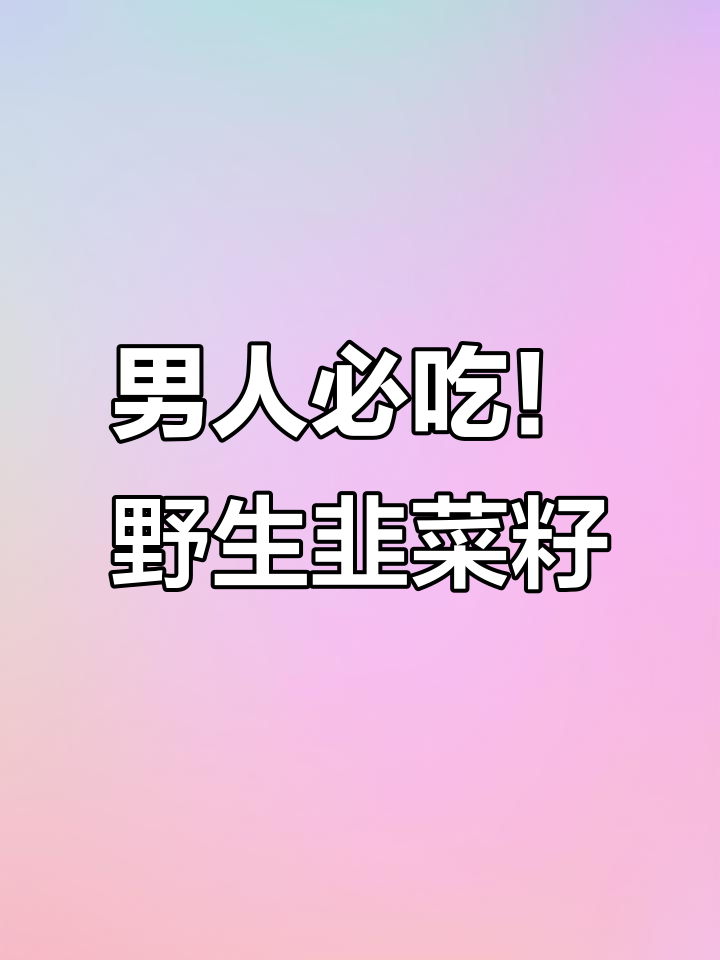 山上找到的宝贝,野生韭菜籽让你焕发活力