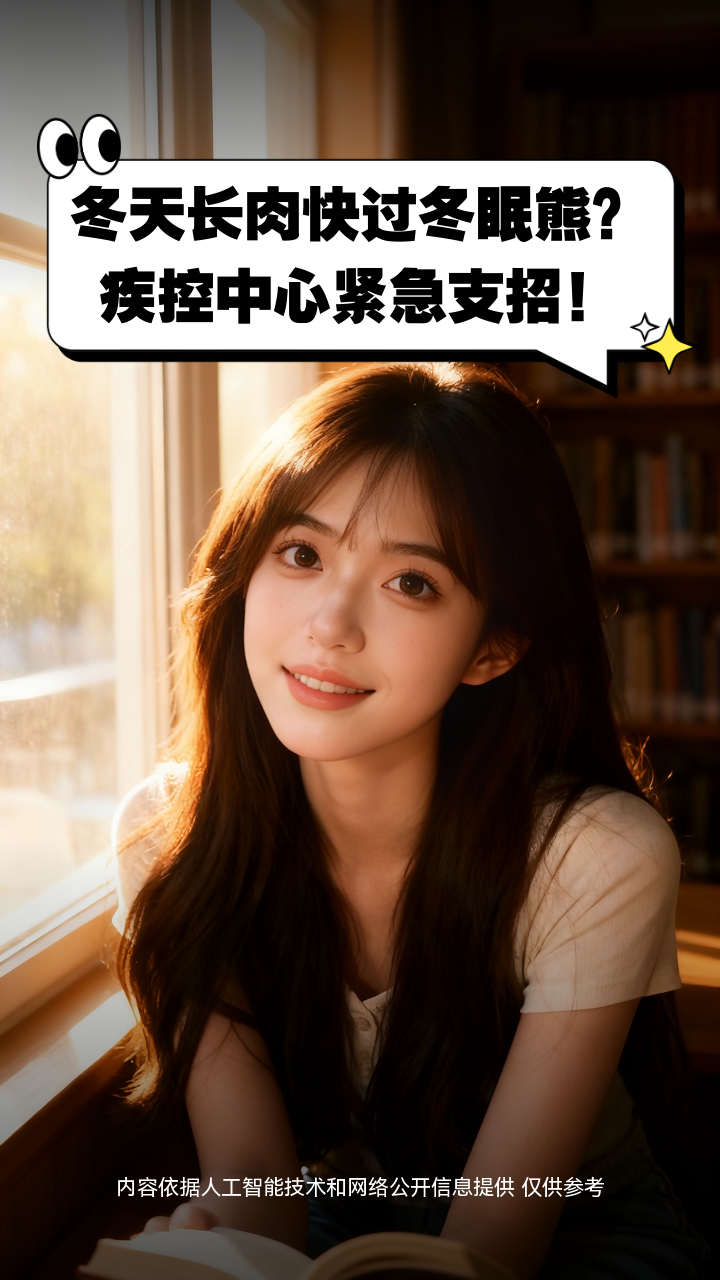 冬天长肉快过冬眠熊？疾控中心紧急支招！