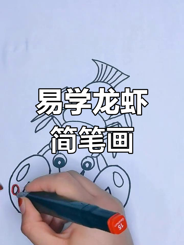 简单步骤教你画可爱龙虾,轻松上手!