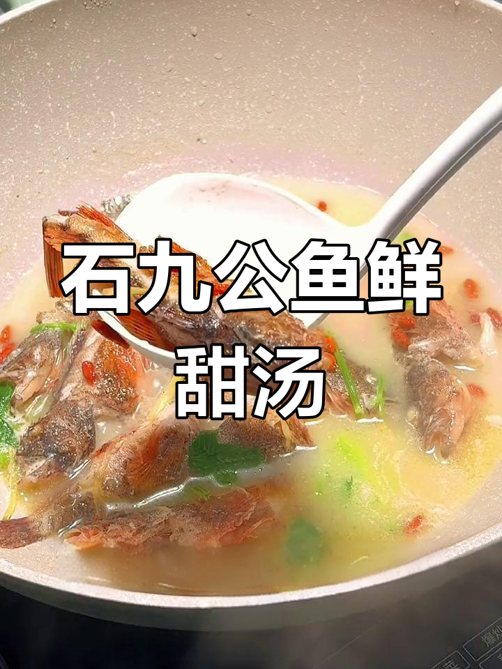 野生石九公鱼汤,海边补钙首选