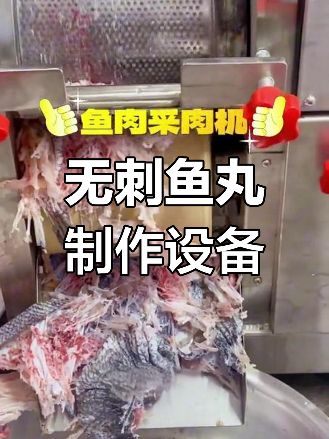 高效鱼肉采肉机,去骨去皮无刺