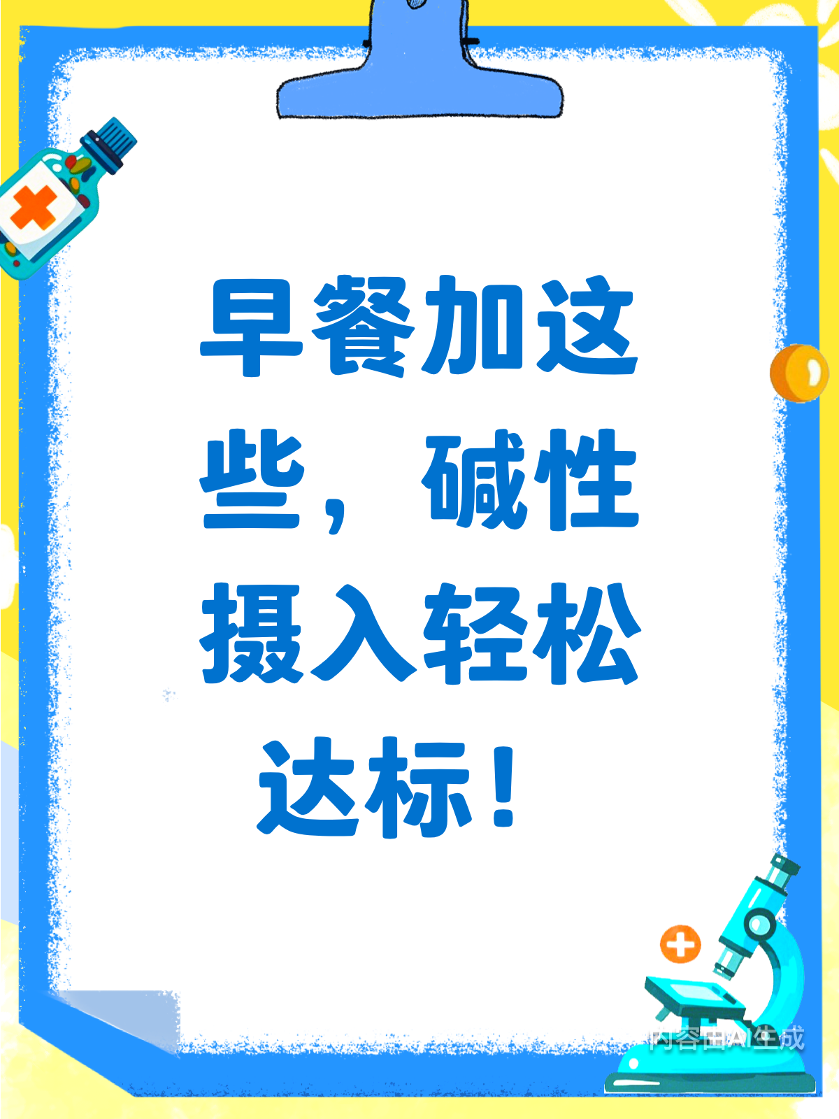 早餐加点料,碱性摄入轻松够!
