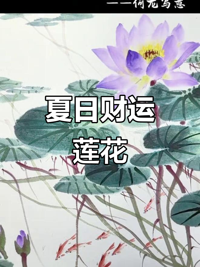 初夏荷塘,睡莲绽放,好运与财富悄然降临