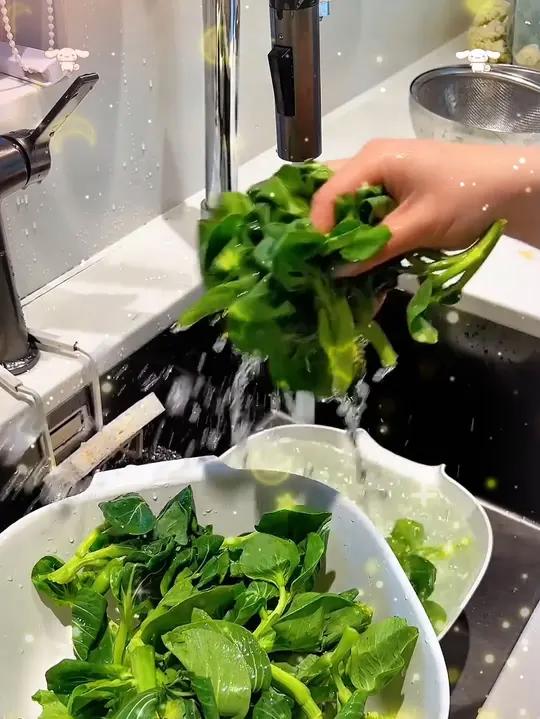 霜冻天的菜苔就是好吃,超级新鲜,又嫩又甜的,炒着吃真绝了!苏北菜苔菜心蔬菜绿叶菜炒菜苔X