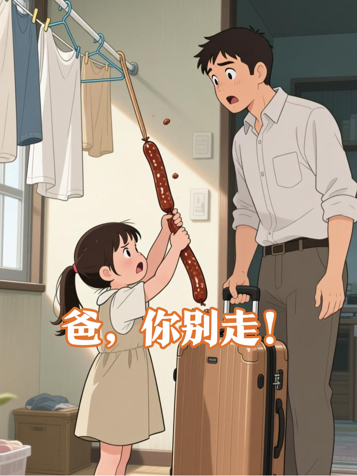 5岁女儿用腊肠留住打工爸爸，结局泪崩