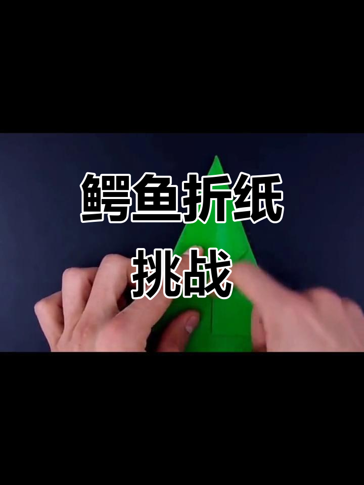 慢速折纸挑战，鳄鱼也能轻松搞定！