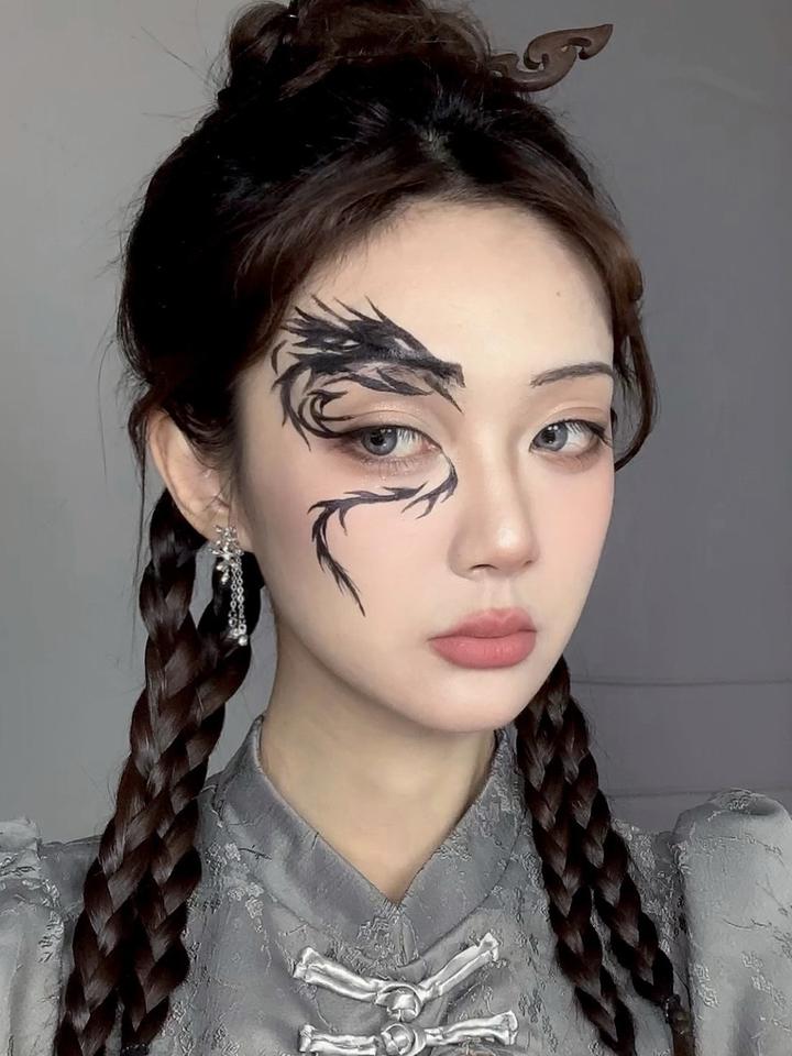 我也试试把龙画在脸上 新中式鲨疯了