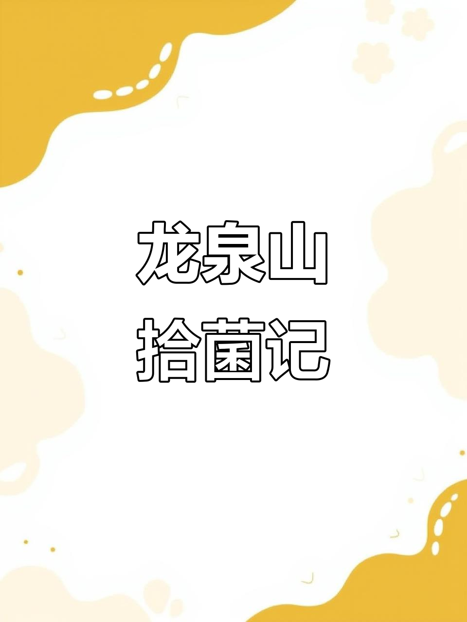 雨后龙泉山,捡到新鲜鸡枞菌,炖汤美味十足!