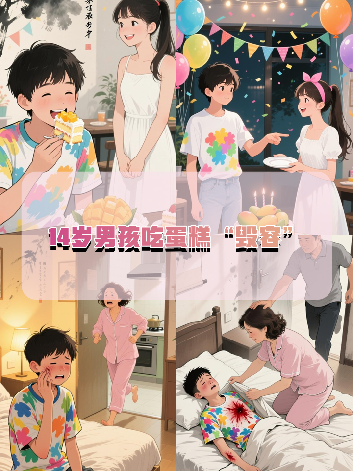 广州14岁男孩吃蛋糕“毁容”，竟是因为芒果过敏