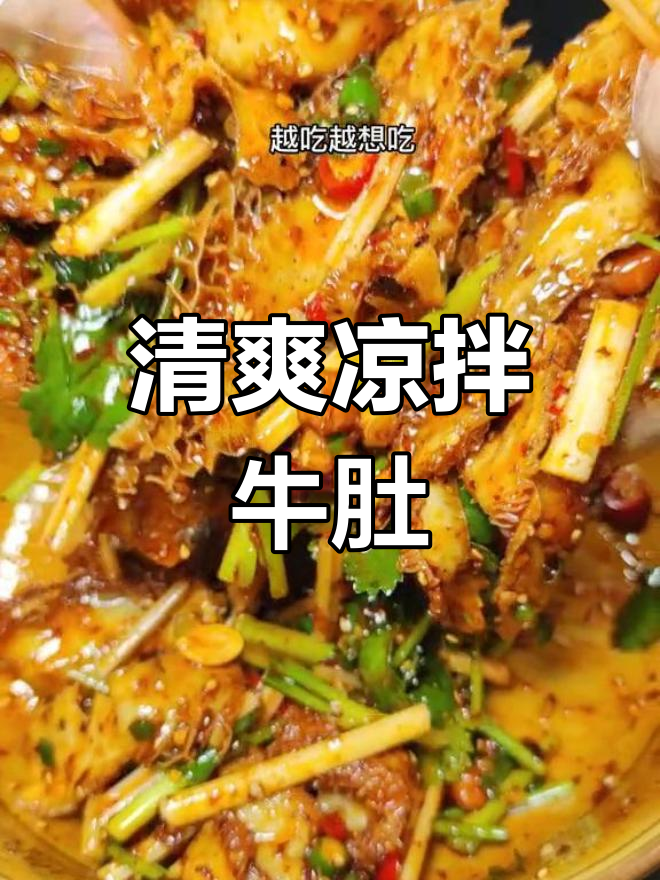 夏日必备凉拌牛肚,清爽开胃,值得一试!