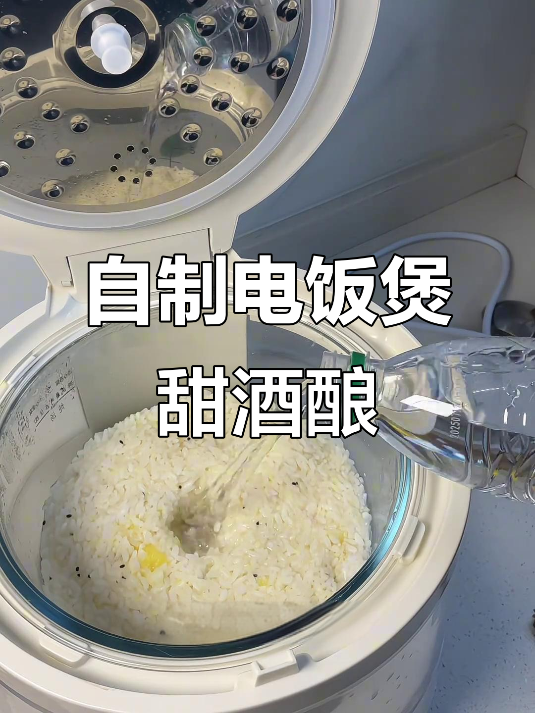 电饭煲自制水果甜酒酿,简单又好喝