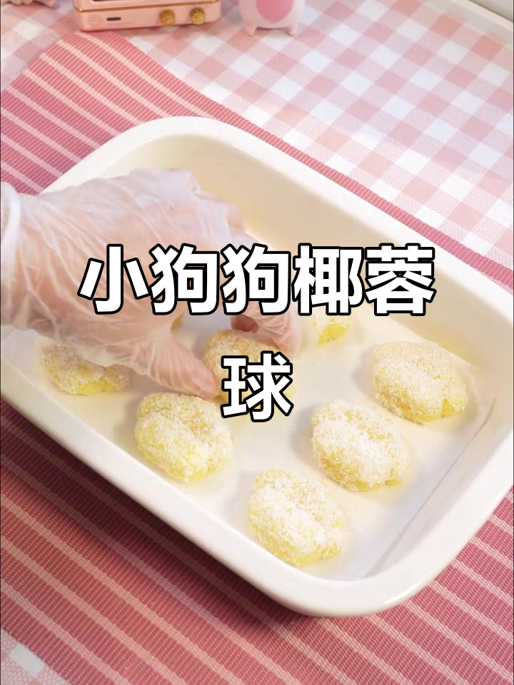 毛茸茸的小狗椰蓉球,超治愈!忍不住想捏它