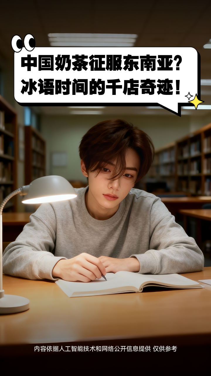 中国奶茶征服东南亚？冰语时间的千店奇迹！