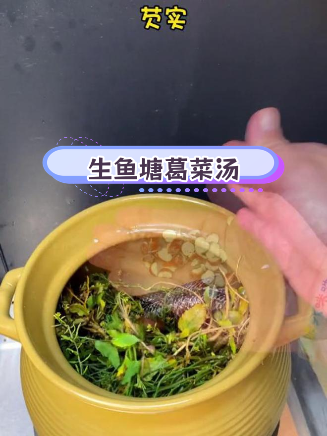 塘葛菜生鱼汤,广东经典滋补美味