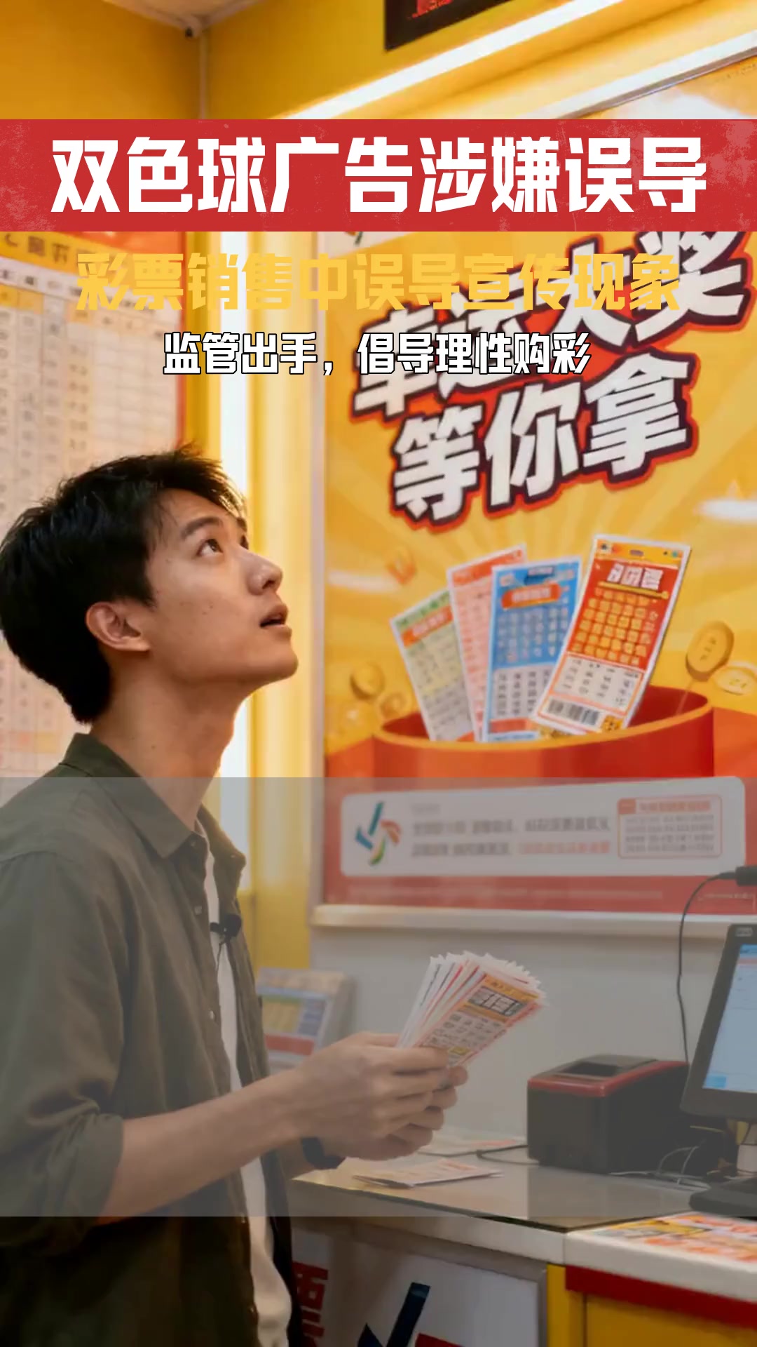 双色球26018期晒票感悟 彩票销售中是否存在误导宣传的法律监管