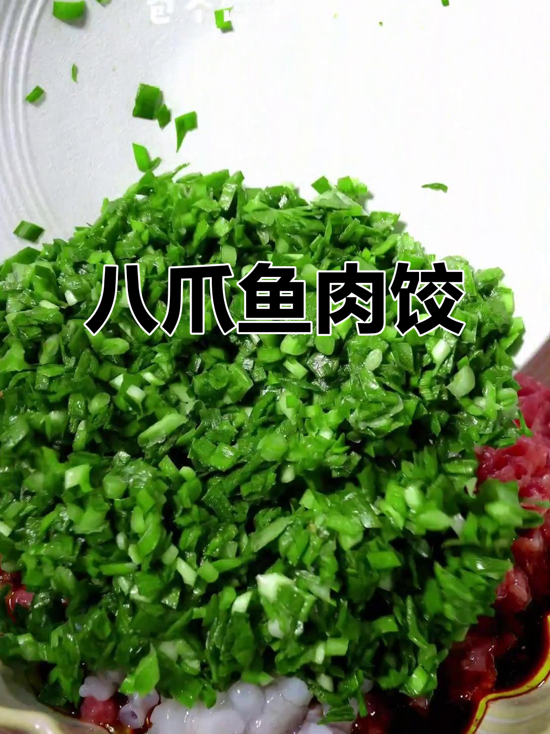 八爪鱼肉馅饺子,韭菜猪油锁水更鲜美