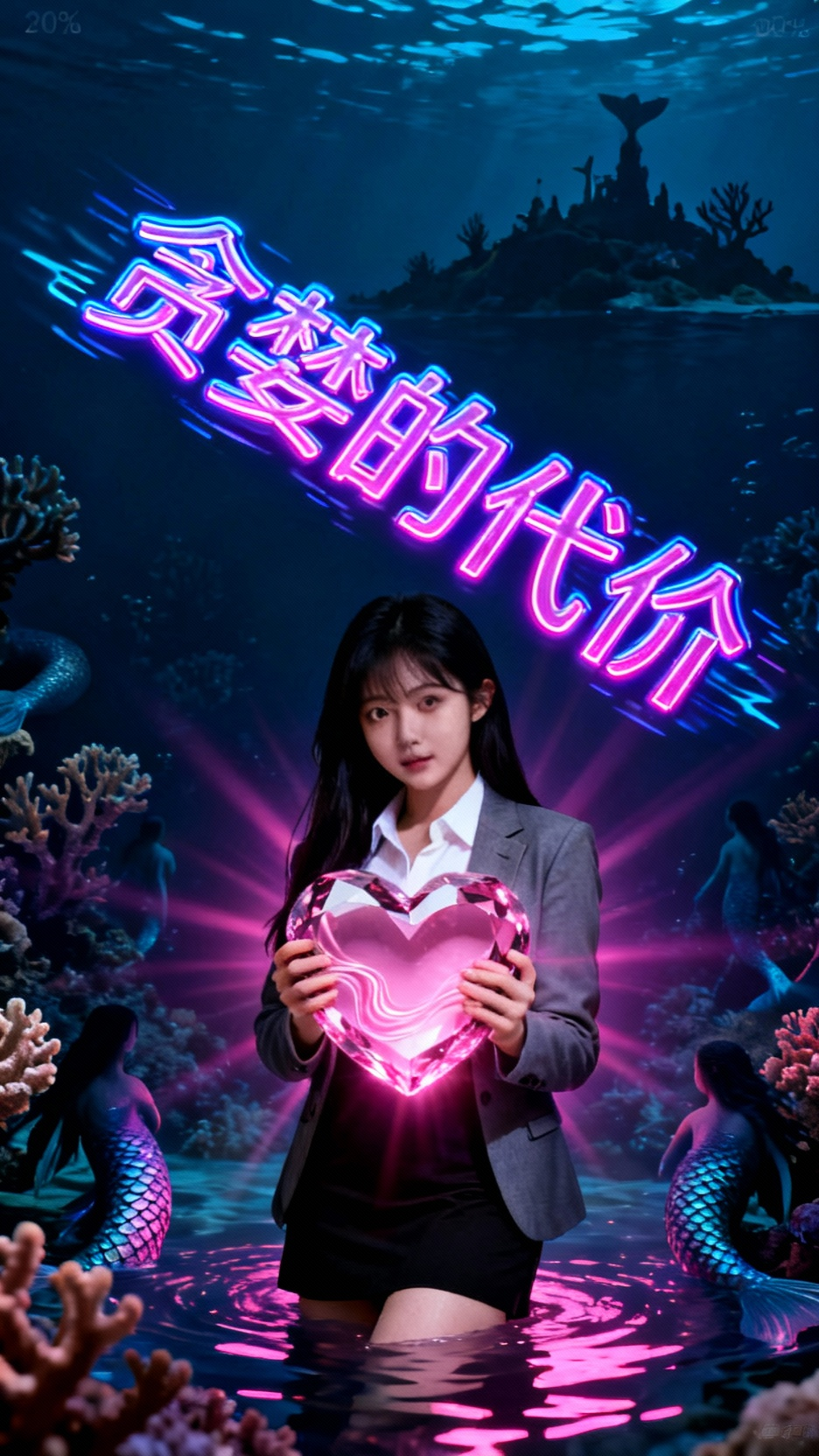 诗瑶在人鱼岛的奇幻变身