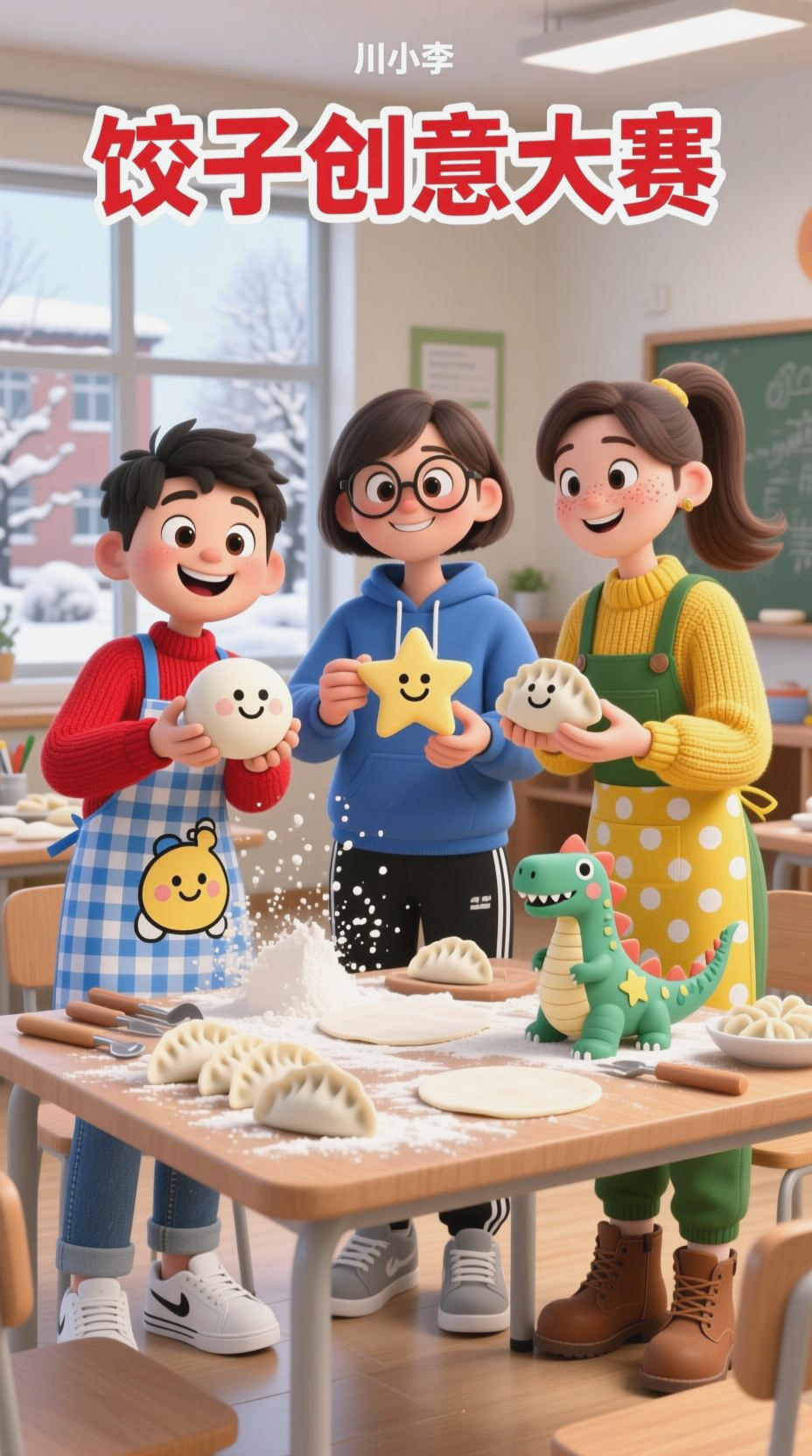 川美包饺子大赛,创意无限