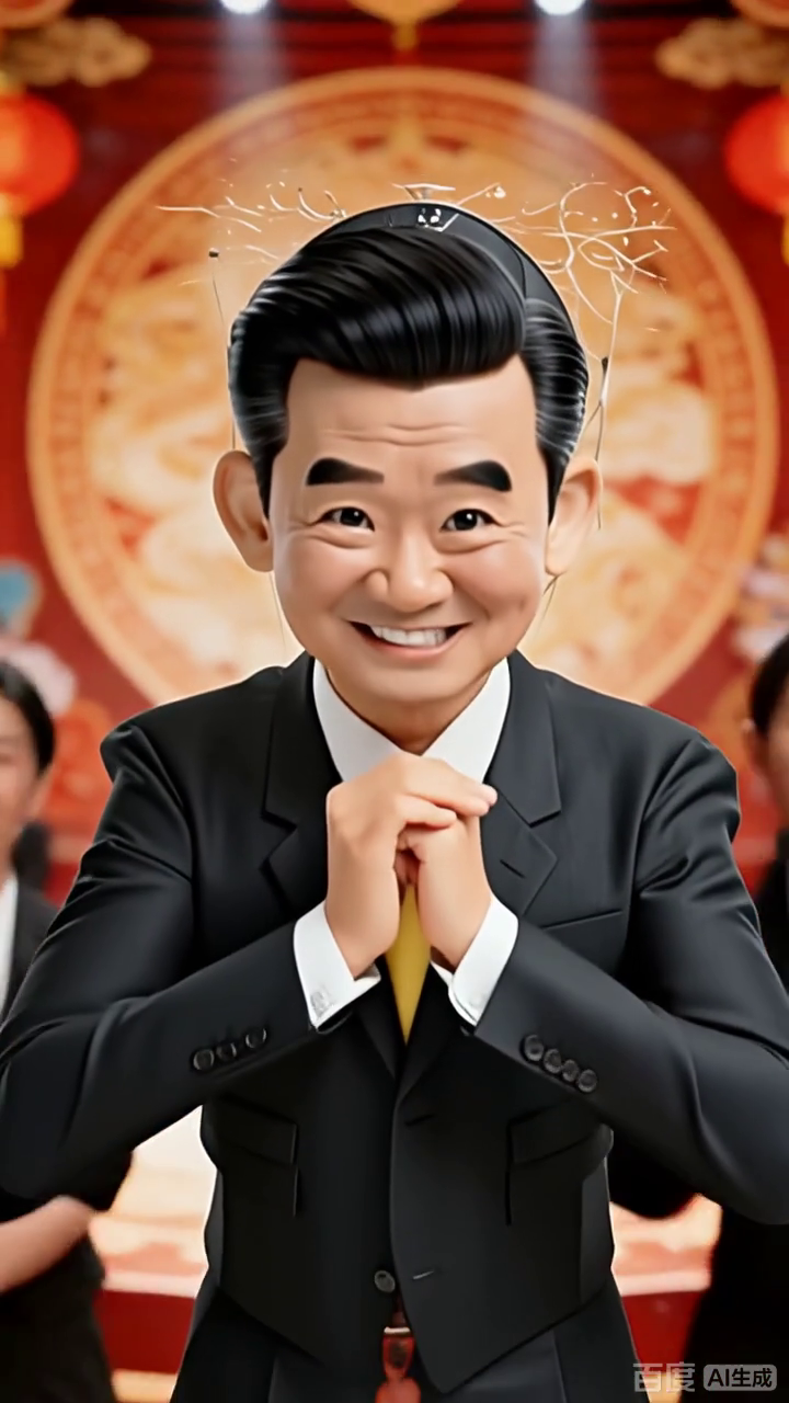 卡通大叔的欢乐瞬间