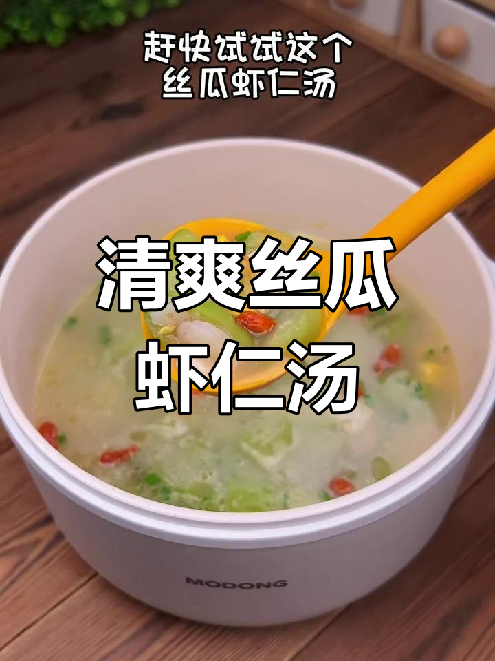 夏季必备丝瓜虾仁汤,鲜美又营养!