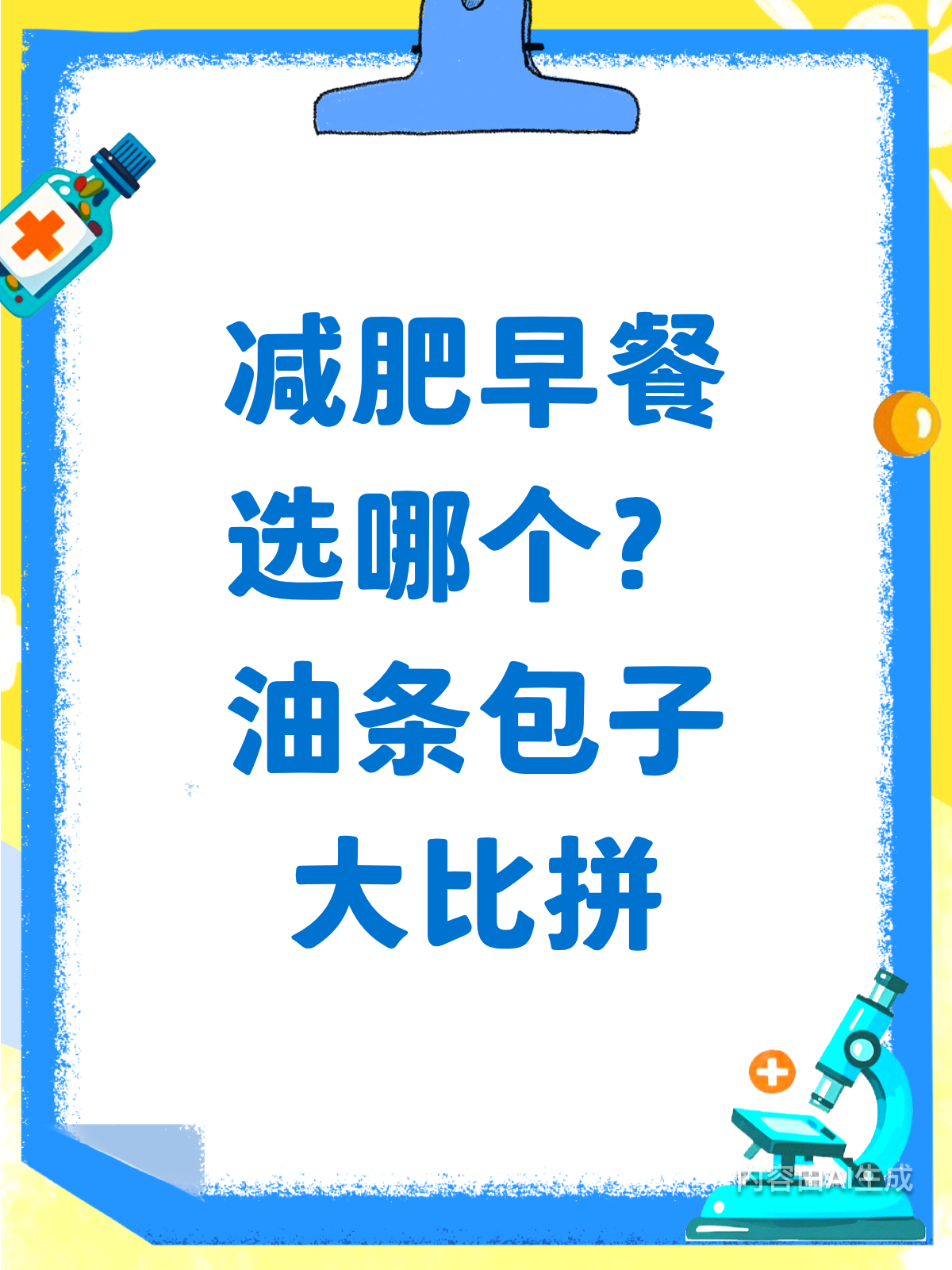 油条or包子,减肥早餐选谁好?