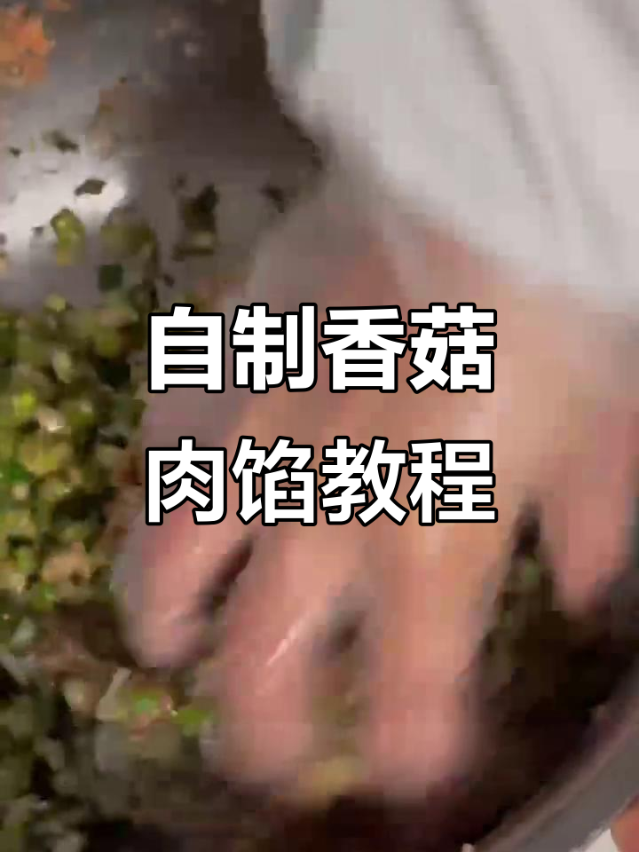 香菇青菜肉馅做法,包子饺子馄饨必备美味
