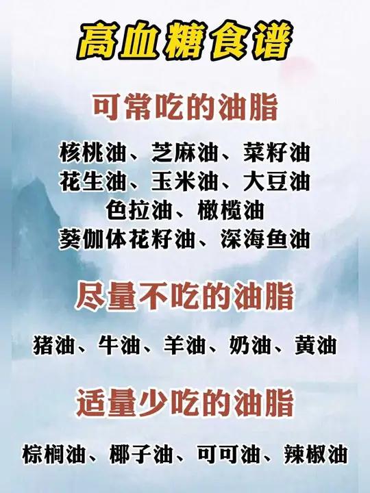 高血糖食谱 高血糖食谱