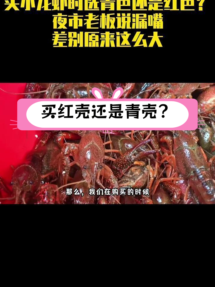 红壳与青壳小龙虾的区别大揭秘