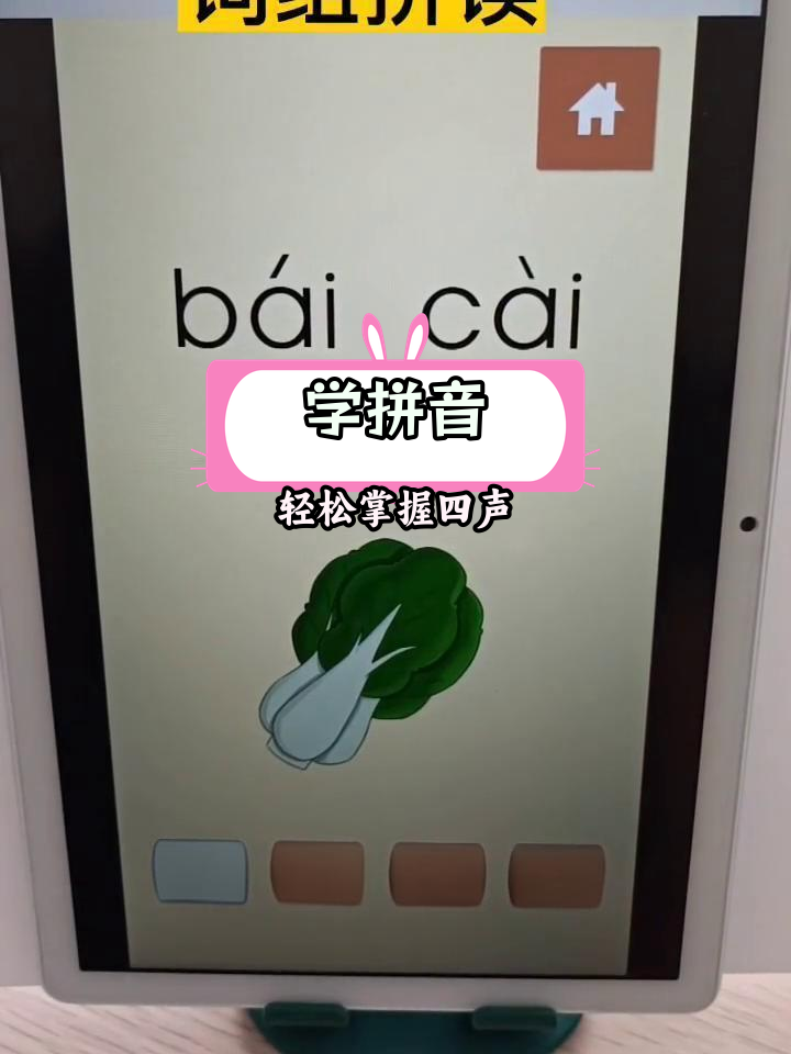 拼音入门:白菜与奶奶的音节拼读