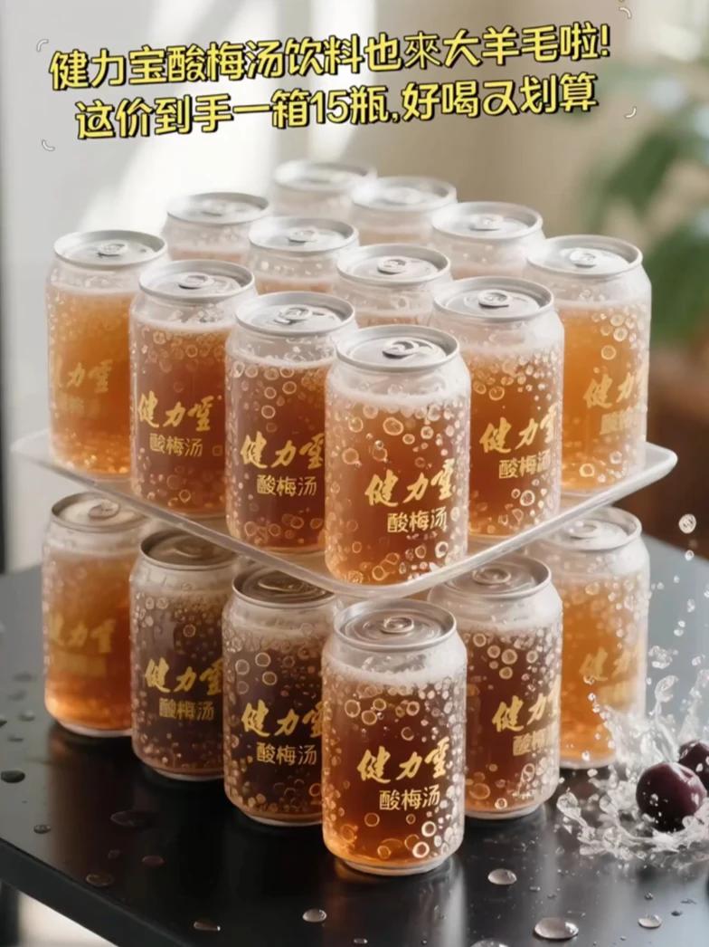 快快快健力宝居然出了酸梅汤饮料,这个价到手一箱15瓶,好喝又划算!它是真正用草本熬出来的酸