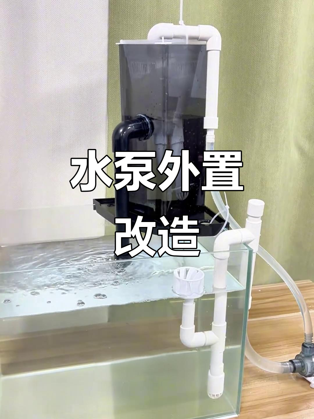 自制过滤器,水泵外置,提升鱼缸清洁效果