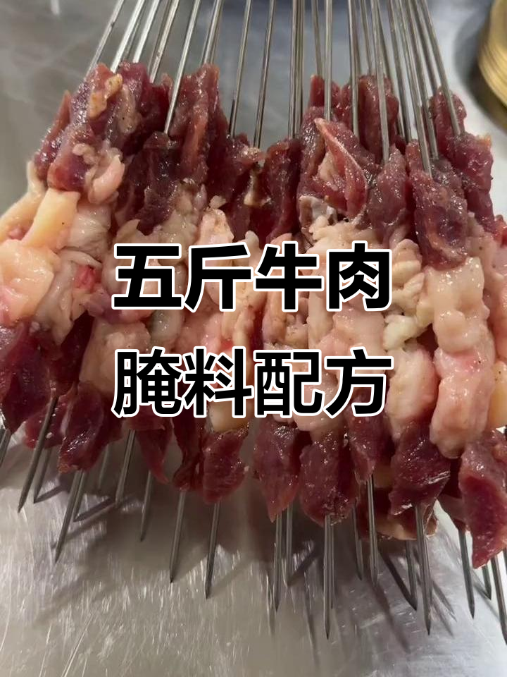 轻松腌制牛肉串,五香粉、鸡粉等必备调料全揭秘