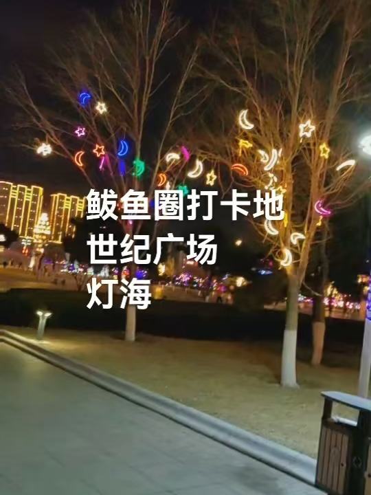 鲅鱼圈旅游打卡地山海广场夜景