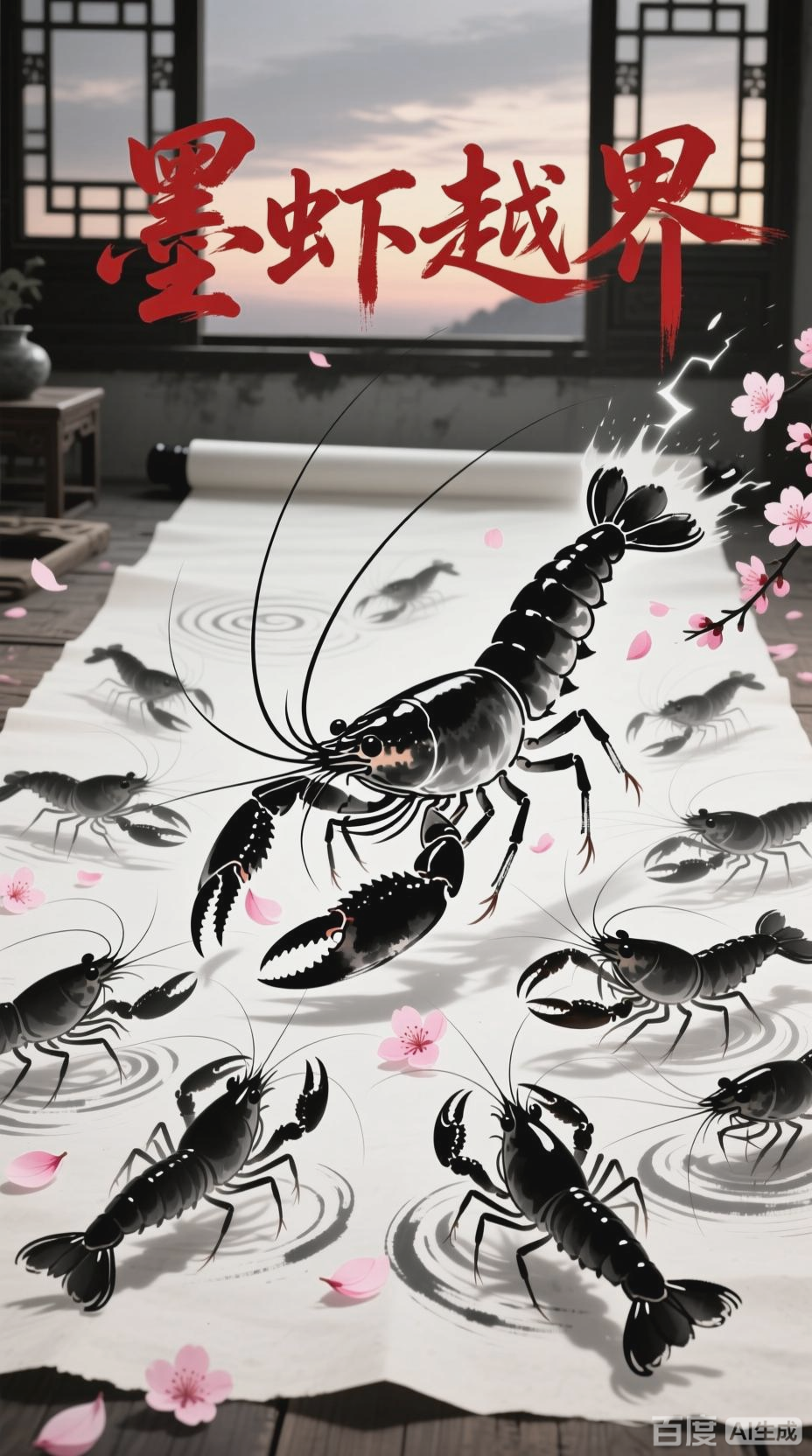 跃然纸上，齐白石虾的灵动之美