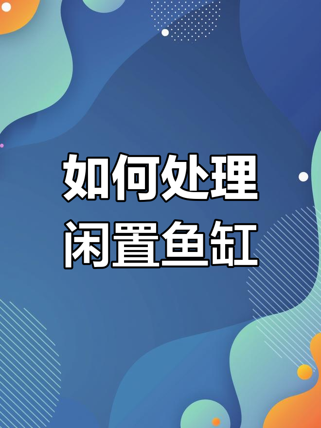 鱼缸闲置怎么办?两种处理方法让你不浪费