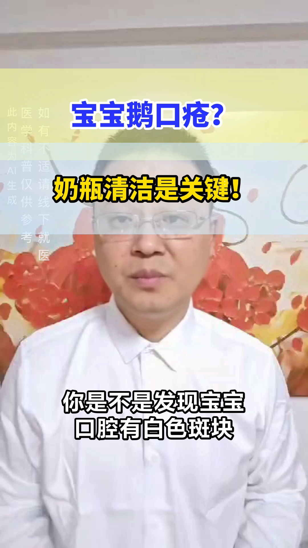 鹅口疮预防,奶瓶清洁是关键
