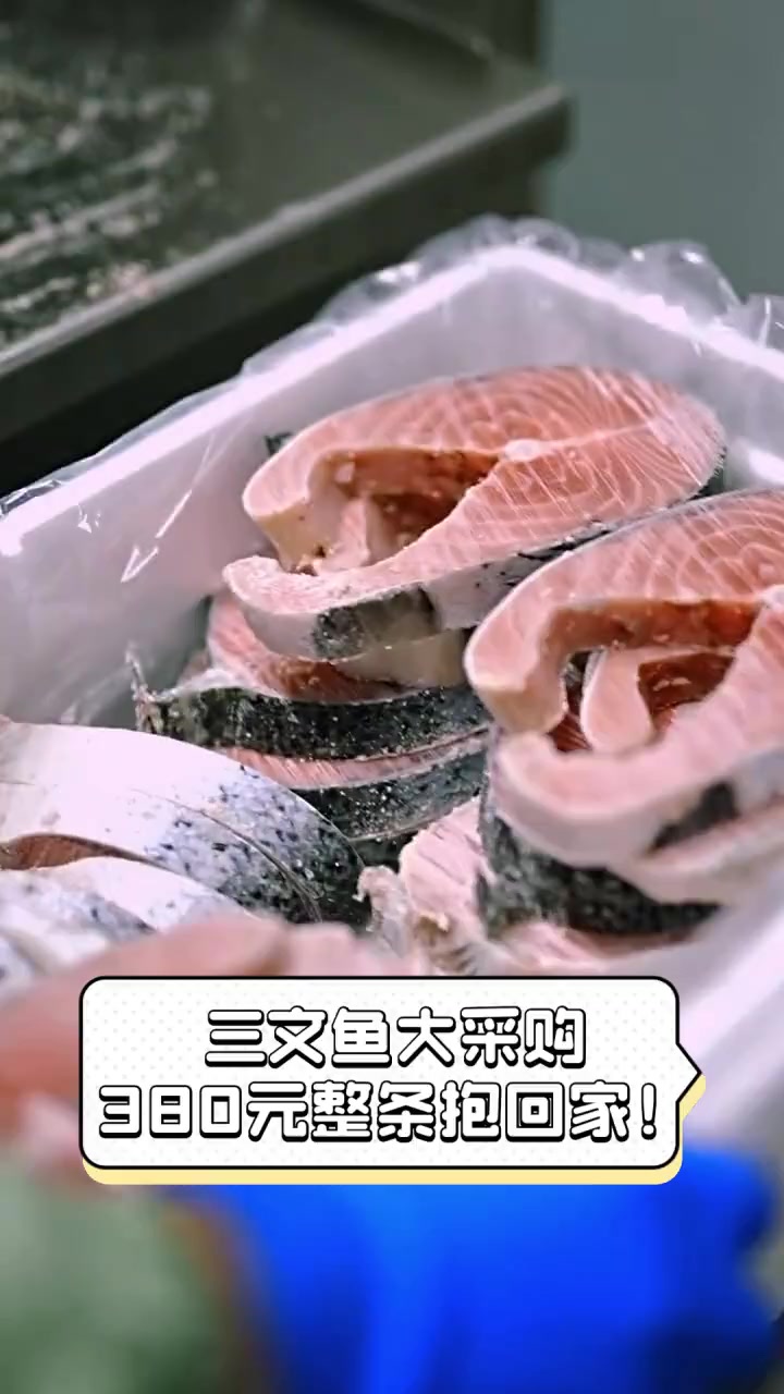 三文鱼大采购,380元整条抱回家!