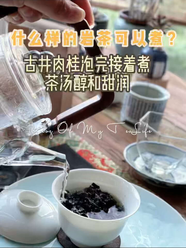 今天喝古井肉桂什么样的岩茶可以煮呢