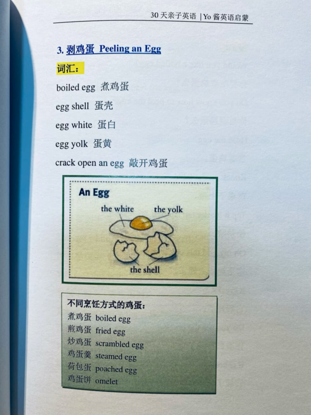 亲子英语:炒鸡蛋煎鸡蛋煮鸡蛋荷包蛋怎么说